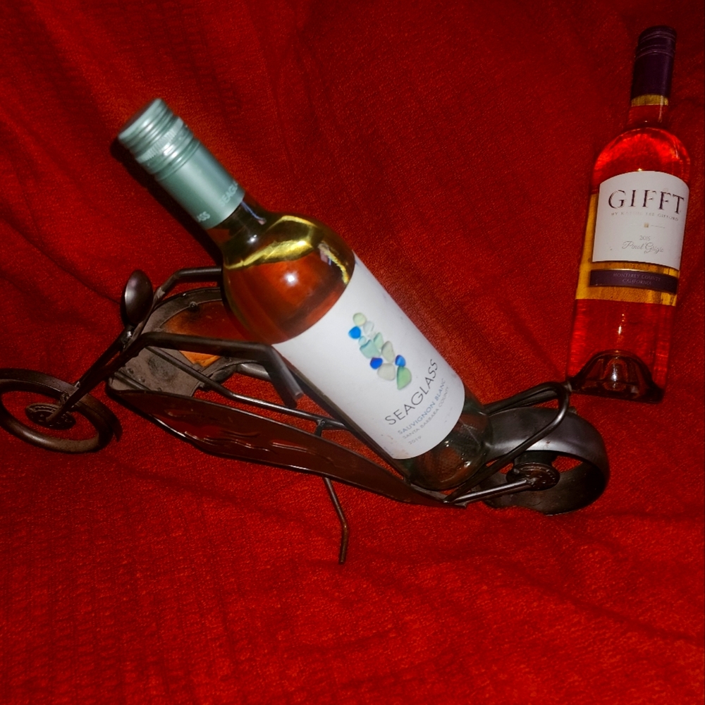 Vintage welded wine holder bike